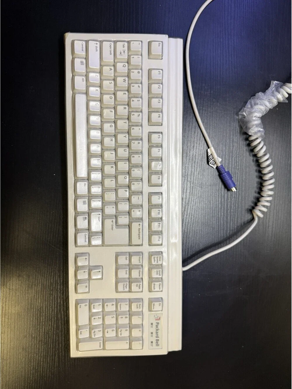 Vintage Packard Bell 5131C PS/2 Keyboard 120059 Retro PC Windows 95 98